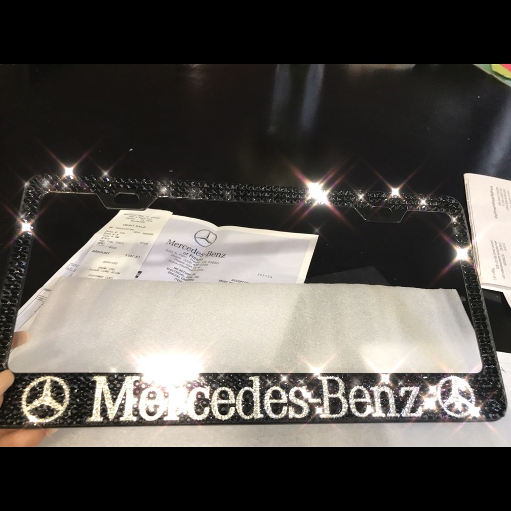 ✨Mercedes✨Custom made license plate/tumbler